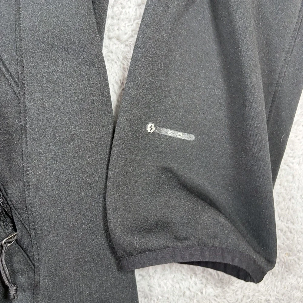The North Face Softshell Fleece Jacket Mens XL Black Apex Hiking Outdoors